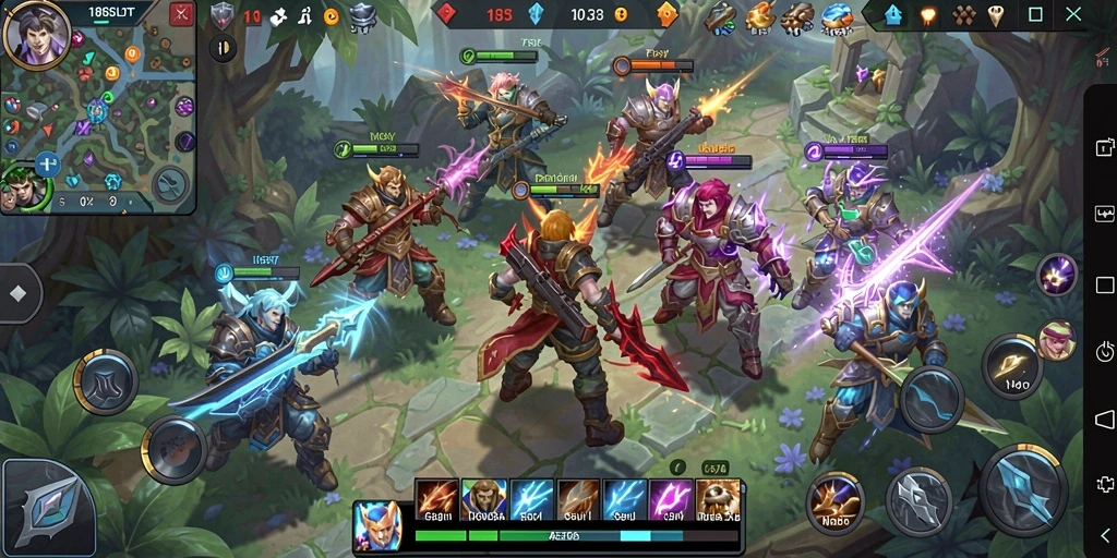 Tampilan gameplay menegangkan di arena pertarungan 180SLOT.