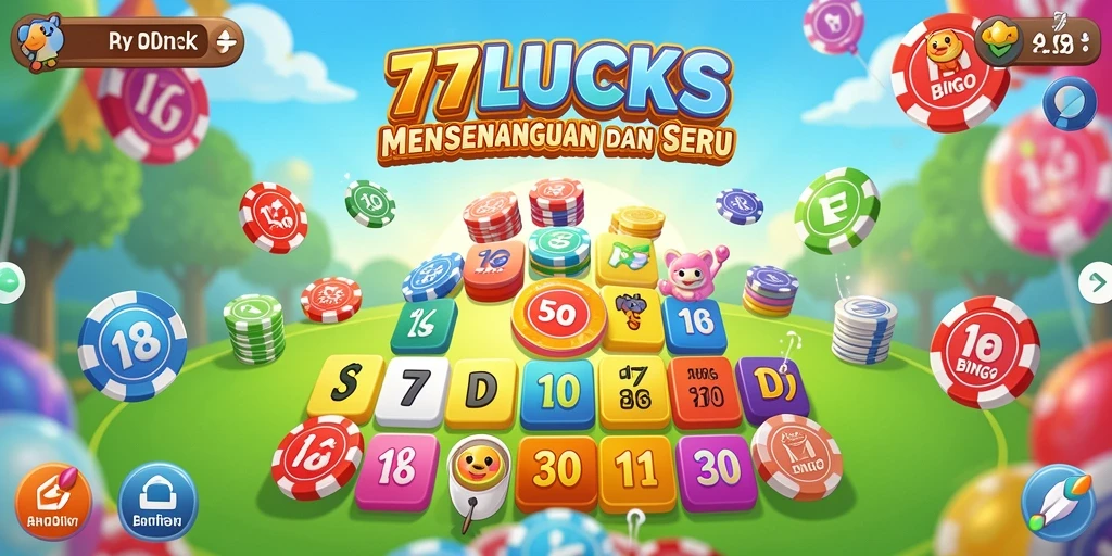 Tampilan permainan Bingo di 77LUCKS yang menarik dan interaktif.