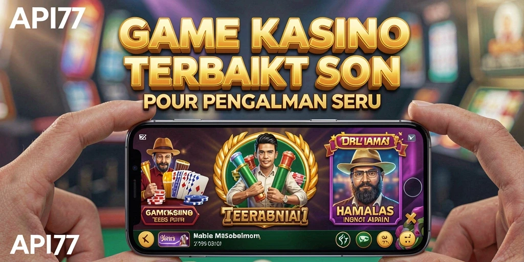 Tampilan utama API77 dengan gameplay Kasino yang menarik.