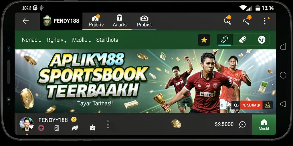 Tampilan screenshot FENDY188 menampilkan antarmuka taruhan olahraga yang menarik.