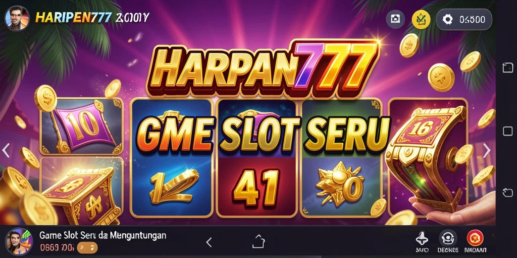 Tampilan menarik gameplay slot di HARAPAN777.