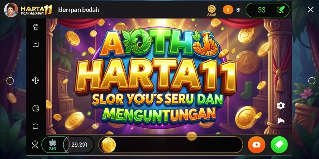 Screenshot HARTA11 menampilkan gameplay slot yang menegangkan dan menarik.
