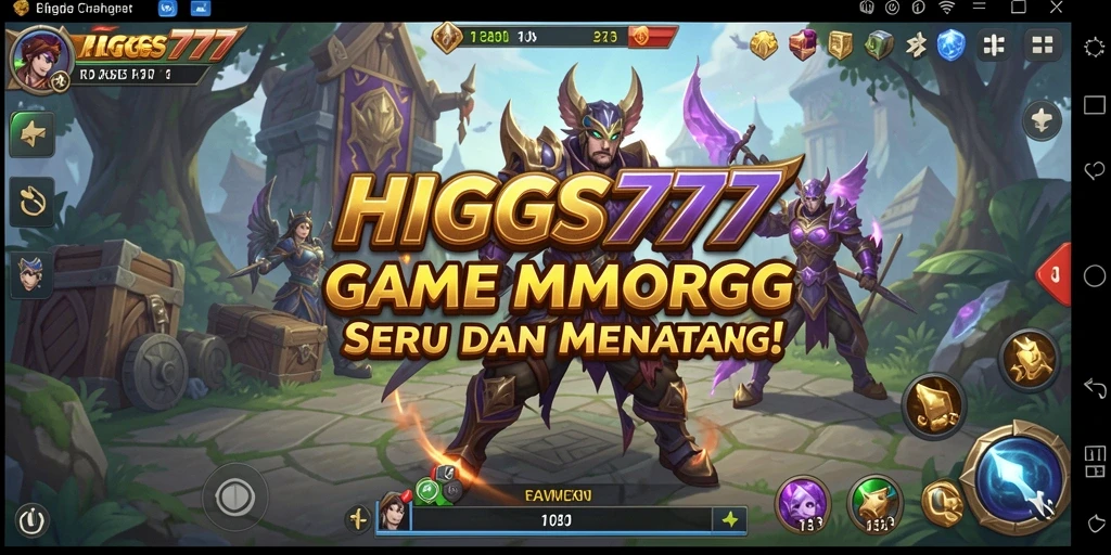 Gameplay seru HIGGS777 dengan petualangan MMORPG menakjubkan.