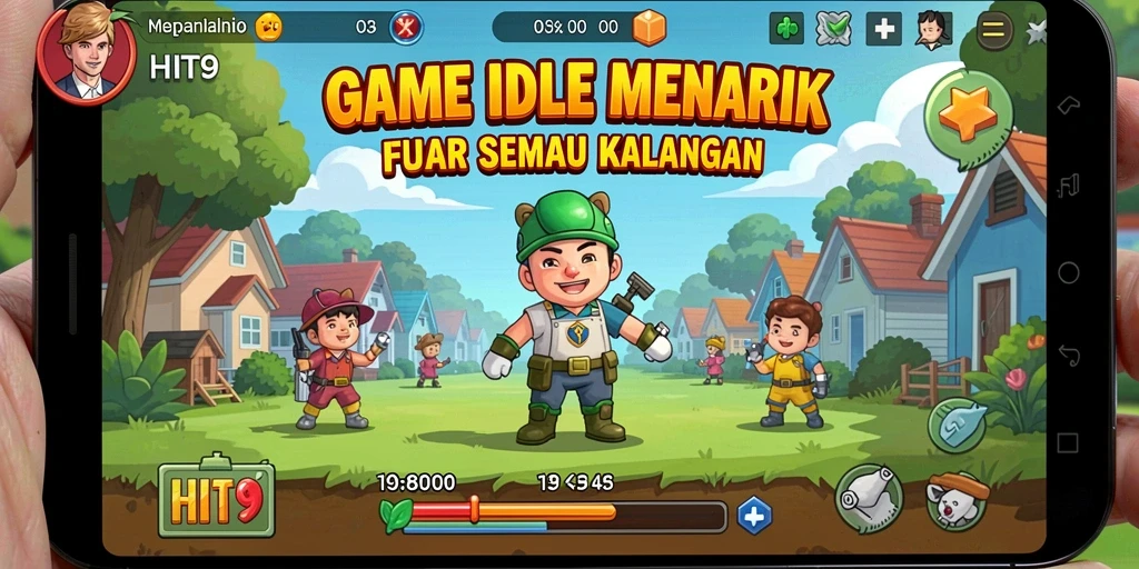 Gameplay menarik HIT9 dengan elemen Idle yang menyenangkan.