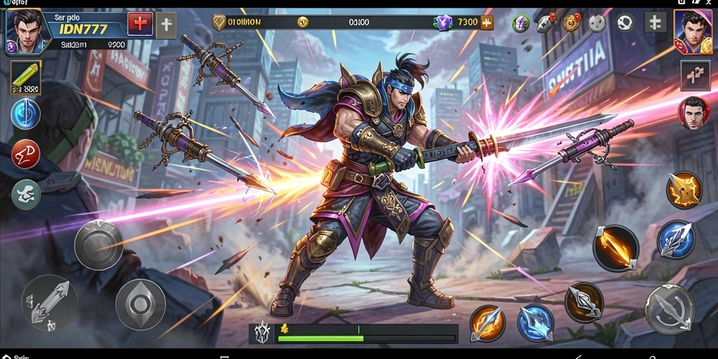 Screenshot gameplay <strong>IDN777</strong> yang menampilkan aksi pertarungan seru.