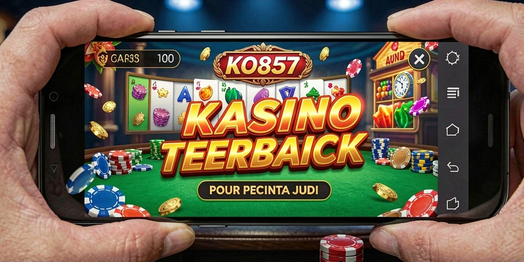 Tampilan gameplay Kasino KO857 yang menegangkan dan berwarna.