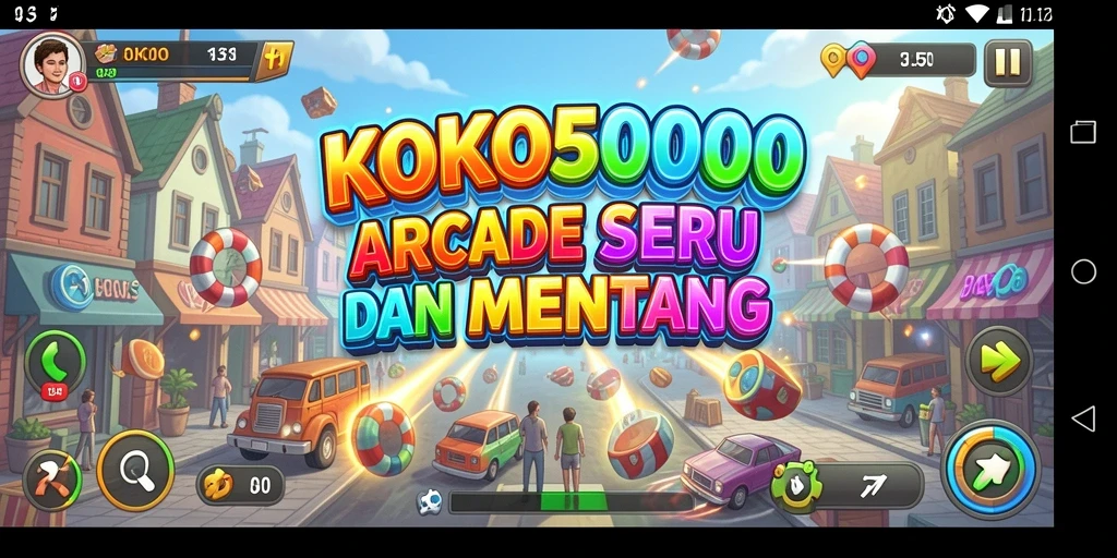 Tampilan gameplay seru dari KOKO5000 yang mengasyikkan.