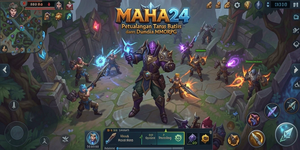 Gameplay epik dan petualangan di dunia <strong>MAHA24</strong> yang memukau.