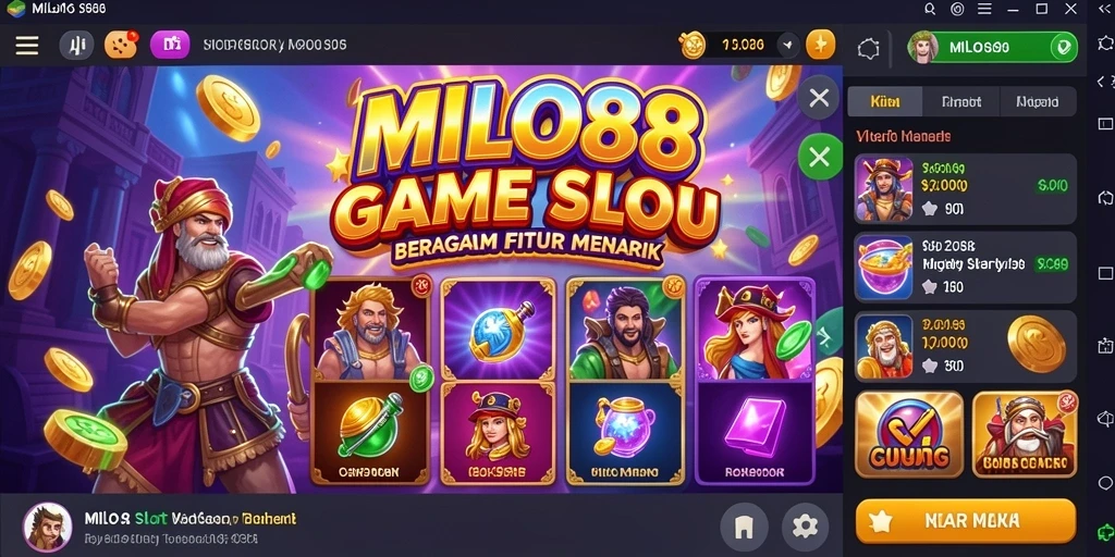 Tampilan gameplay <strong>MILO88</strong> yang menarik dan seru.