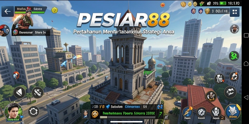 Gameplay menegangkan PESIAR88 dalam mode Tower Defense yang epik.