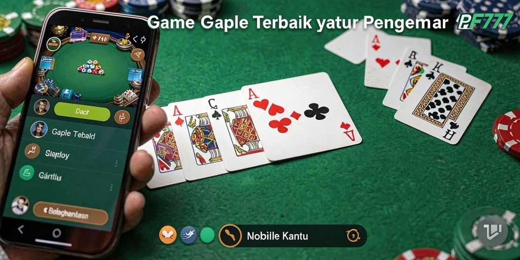 Screenshot gameplay PF777 menunjukkan keseruan permainan Gaple.