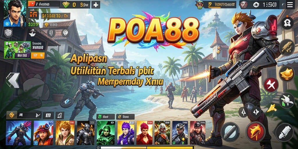 Tampilan utama POA88 menampilkan fitur utilitas yang lengkap.