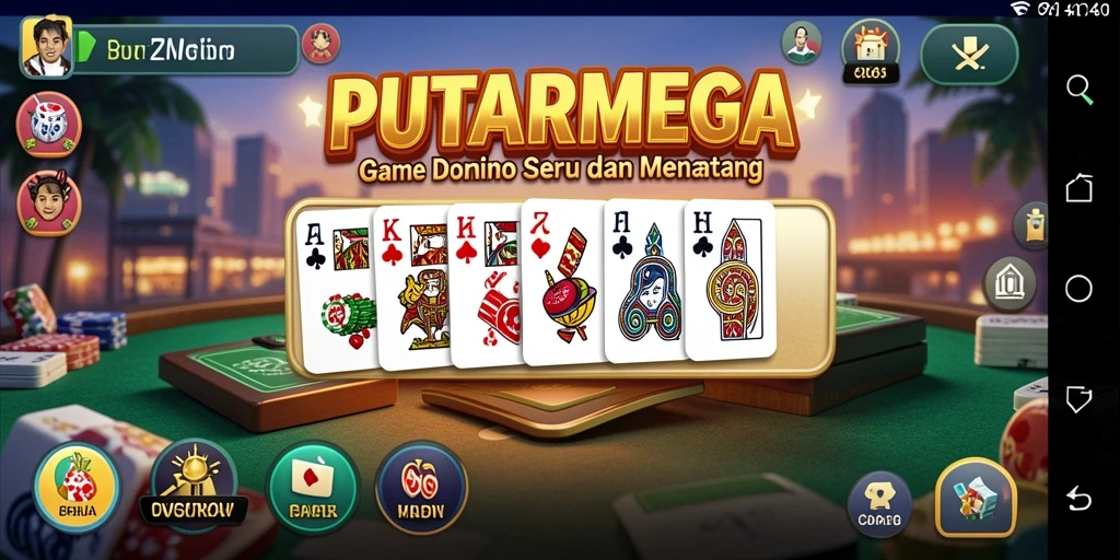 Tampilan gameplay PUTARMEGA yang menarik dan interaktif.