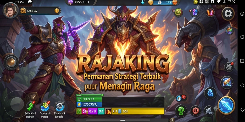 Tampilan gameplay menarik dari RAJAKING dalam dunia strategi.