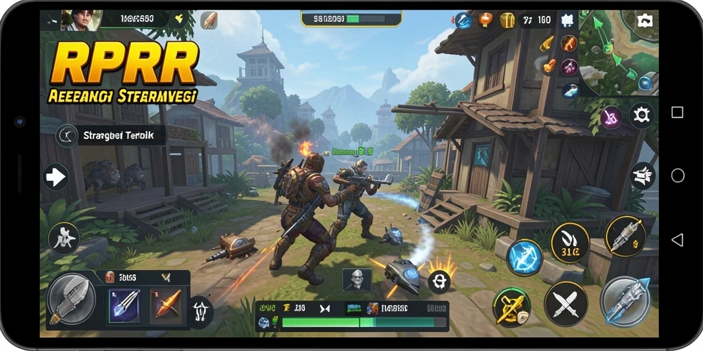 Tampilan gameplay RPRR dengan elemen strategi mendalam.