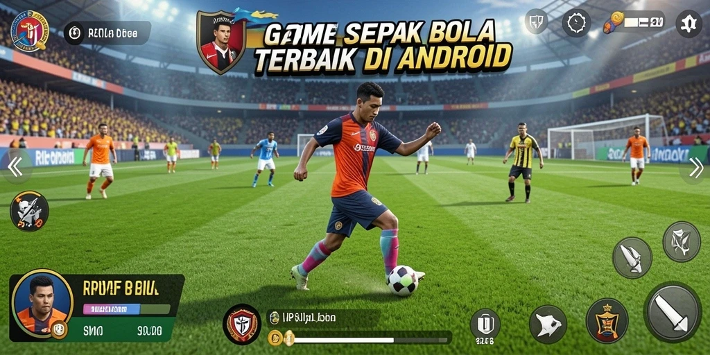 Tampilkan gameplay RPVIP5 dengan aksi sepak bola yang seru.