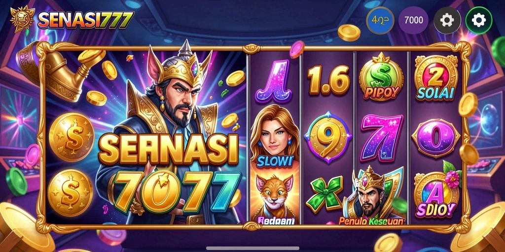 Tampilan gameplay menarik dari SENSASI777 dengan mesin Slot yang beragam.