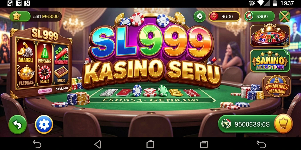 Tampilan gameplay Kasino yang menegangkan dan menarik di SL999.