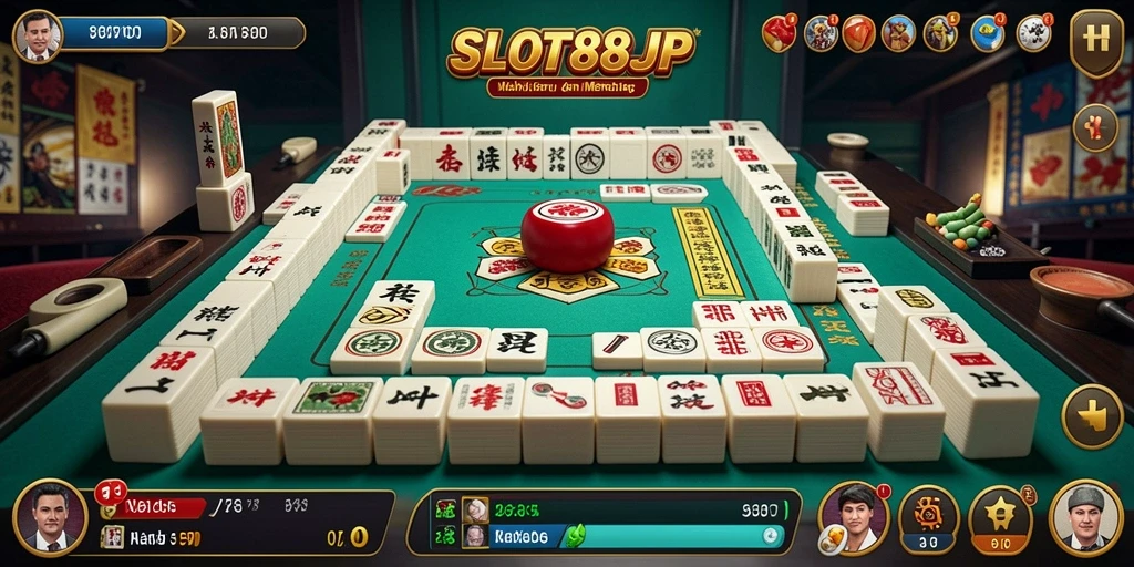 Tampilan gameplay seru dari SLOT88JP, menampilkan pengalaman Mahjong yang mendebarkan.