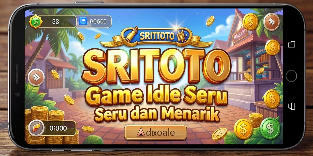 Tampilan gameplay SRITOTO dengan grafis menarik dan interaksi karakter.