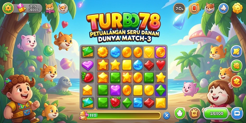 Screenshot dari gameplay <strong>TURBO78</strong> yang menarik dan penuh warna.