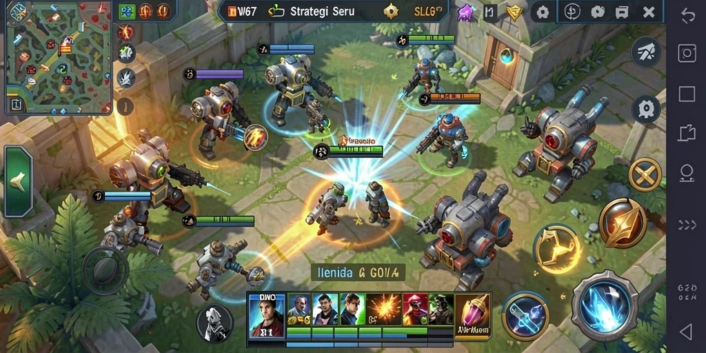Tampilan gameplay W67 yang menakjubkan dan penuh strategi.