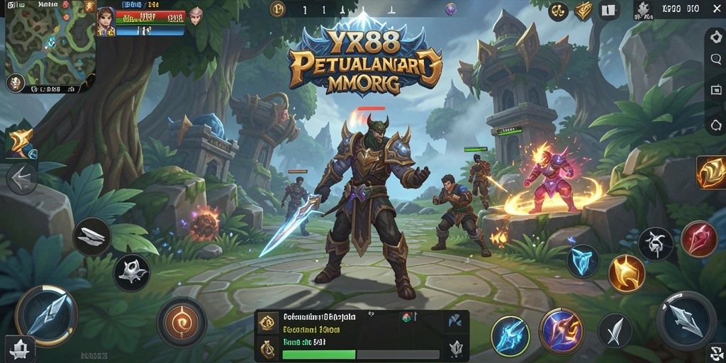 Tampilan gameplay menarik di dunia fantastis XR88.