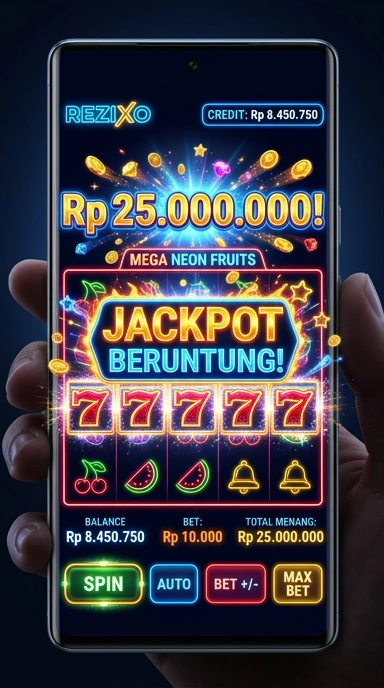 Tampilan utama aplikasi rezixo yang menarik dan mudah dipahami.
